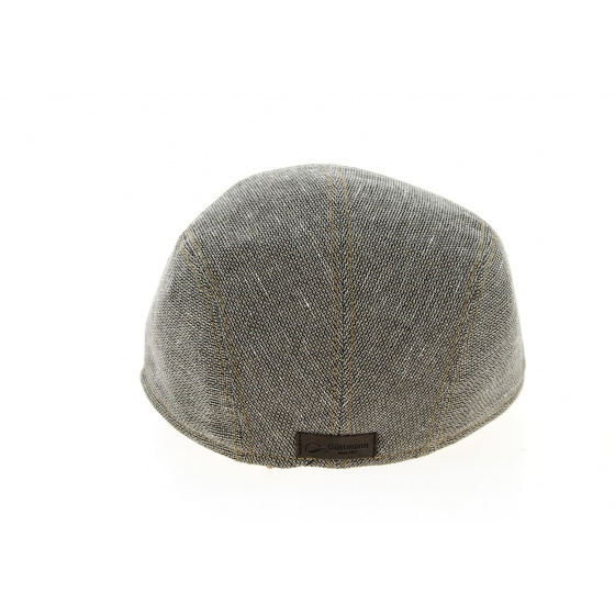 Brown Cotton & Linen Jackson Flat Cap - Göttmann