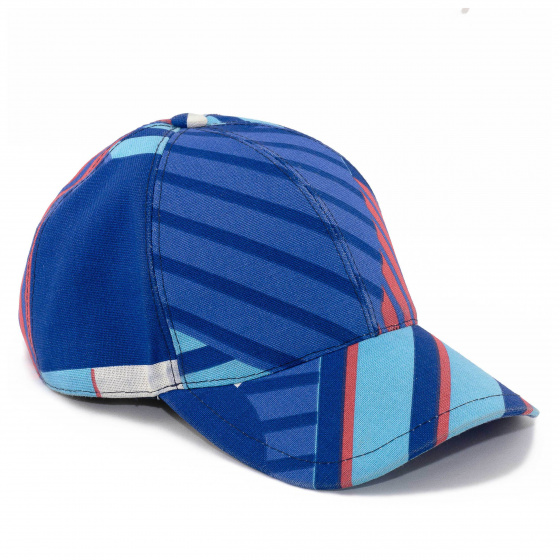 Navy Cotton Baseball Cap - Le Chapoté Paris Navy Cotton Baseball Cap - Le Chapoté Paris