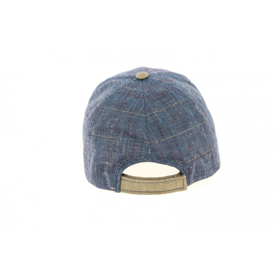 Checkered Linen Baseball Gang Cap - Crambes