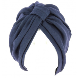Turban Chemotherapy Cotton Blue Marine- Traclet