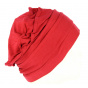 Women's Dark Red Bamboo Chemotherapy Beanie - Mtm