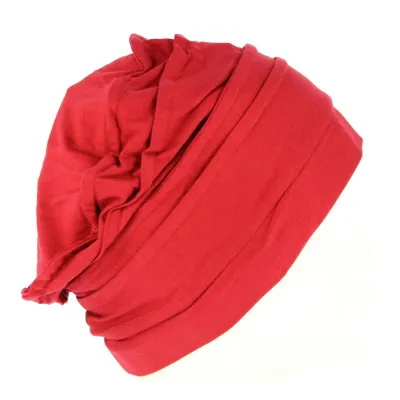 Toque Femme Chimiothérapie Bambou Rouge Foncé- Mtm  Reference : 10486 | Chapellerie Traclet