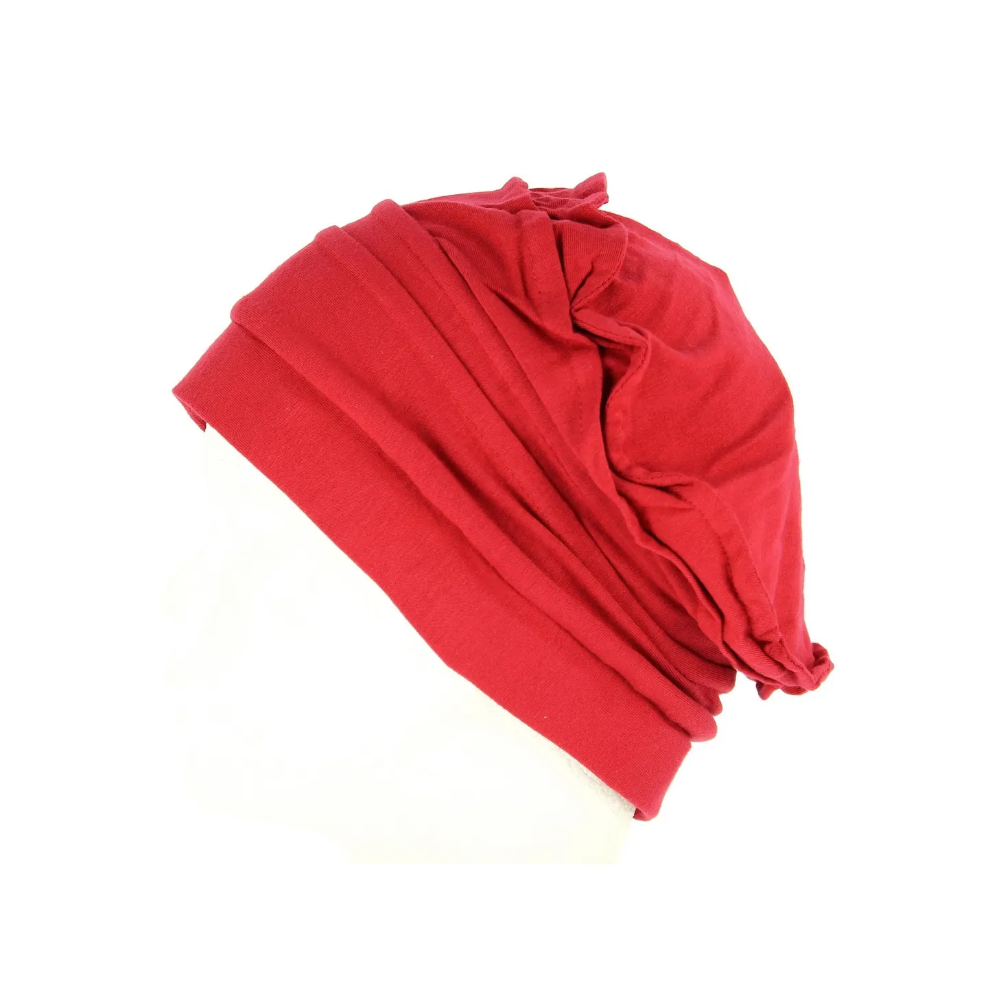 Women's Dark Red Bamboo Chemotherapy Beanie - Mtm Reference: 10486 | Chapellerie Traclet