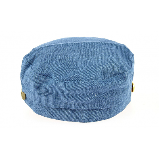 Blue Denim Sailor Cap - Traclet Blue Denim Sailor Cap - Traclet