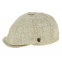 8-Panel Sao Linen & Cotton Cap Beige - Traclet