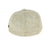 8-Panel Sao Linen & Cotton Cap Beige - Traclet