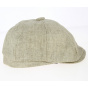 8-Panel Sao Linen & Cotton Cap Beige - Traclet