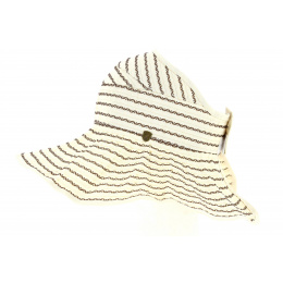 Ivory Fabric Rollable Visor- Traclet 