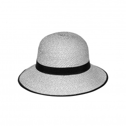 Anna Bell Hat Black & White- Emthunzini Hats