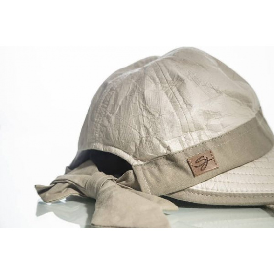 High Protection Visor Cap Bauloise Beige & String - Soway