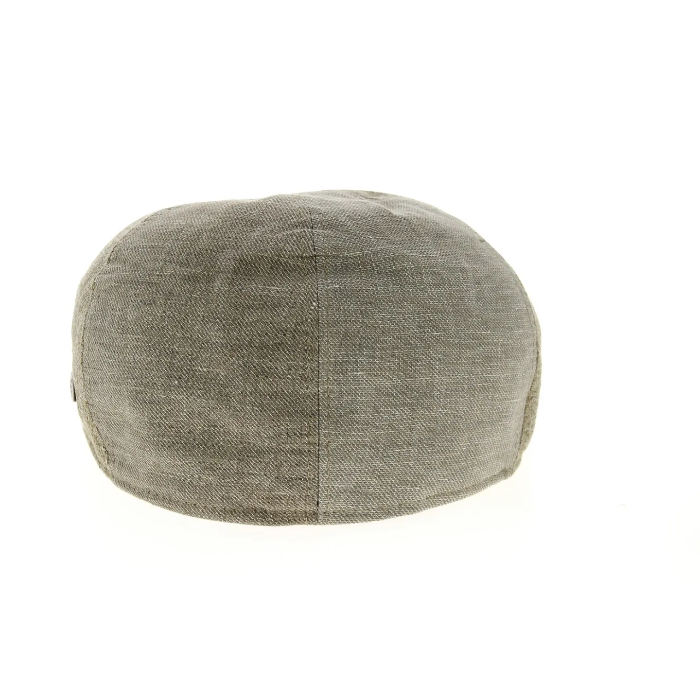 Rounded Patchwork Linen & Cotton Cap in Beige - Traclet Reference: 10510 | Traclet Hat Shop