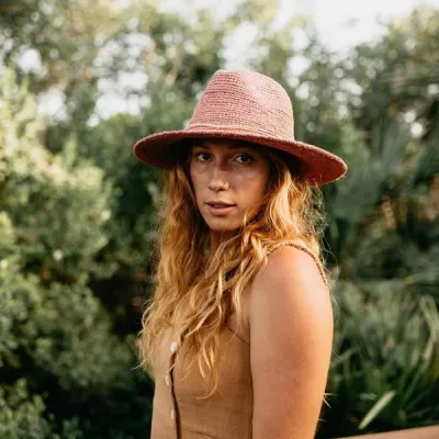 Chapeau Traveller Three Sisters Boho Raphia Naturel- Conner Hats  Reference : 10512 | Chapellerie Traclet