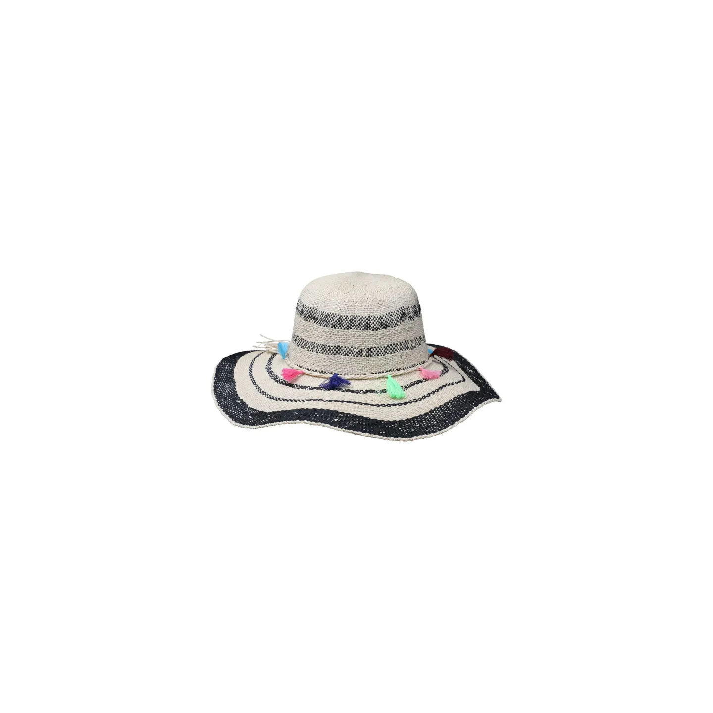 Atenas Paper Straw Sun Hat with Pom-poms - Traclet Reference: 10520 | Traclet Hat Shop