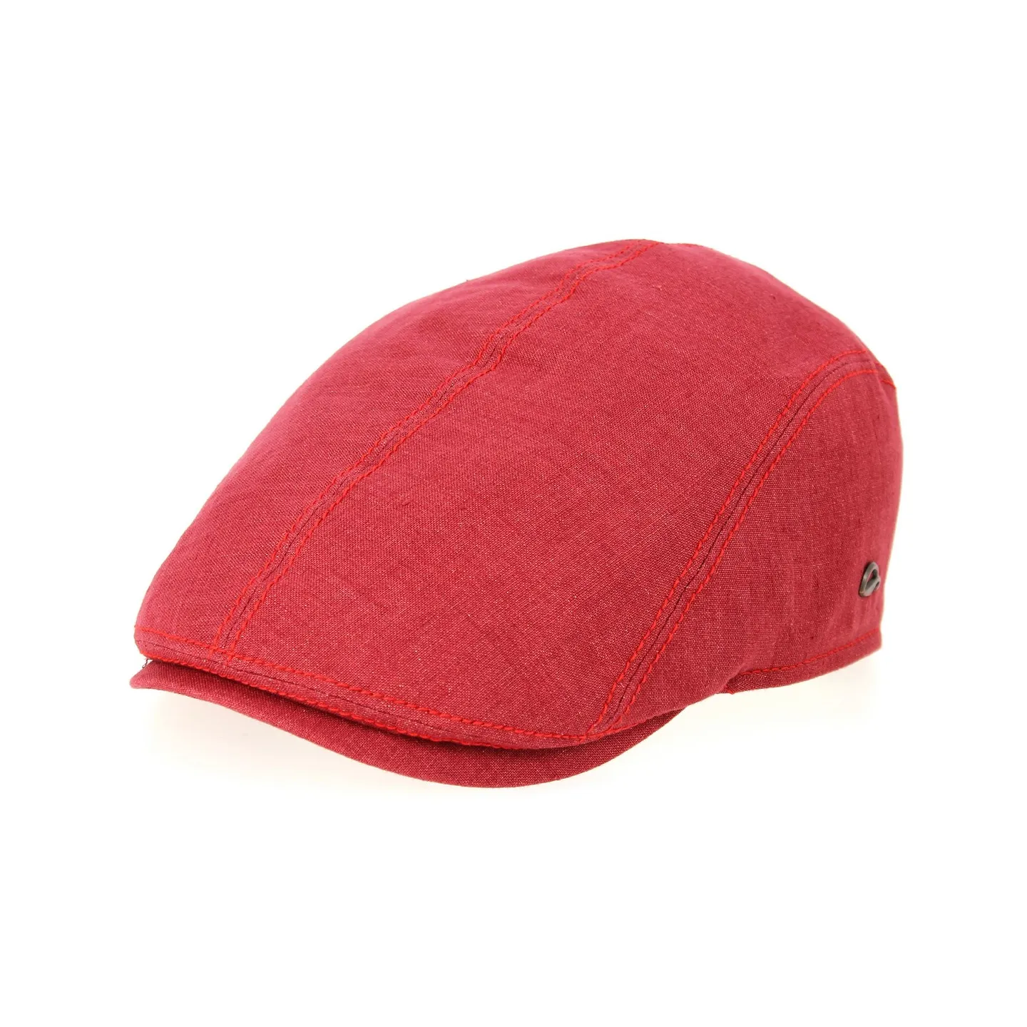 Jackson Rounded Cap Red Linen - Göttmann Reference: 10521 | Traclet Hat Shop