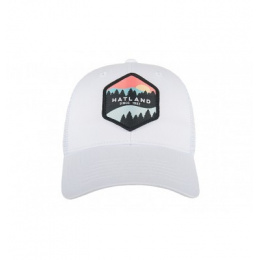 Walt Trucker White Cotton Baseball Cap - Hatland