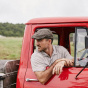 Brown Cotton Merrick Newsboy Flat Cap - Conner Hats