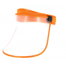 Orange PVC Face Shield Visor - Traclet
