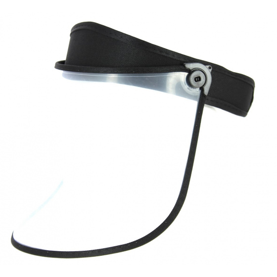 Black PVC Face Shield Visor - Traclet