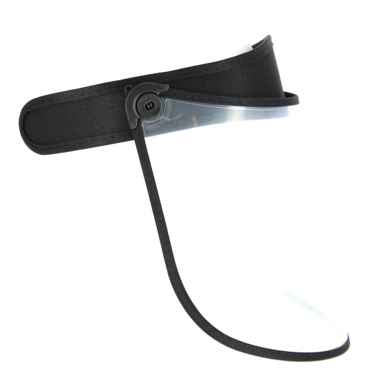Black PVC Face Shield Visor - Traclet