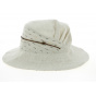 Women's Bronze & Metallic Linen Sun Hat - Mtm