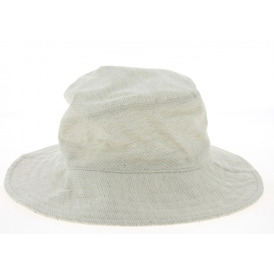 Bronze & Metallic Linen Women's Wide-Brimmed Hat - Mtm