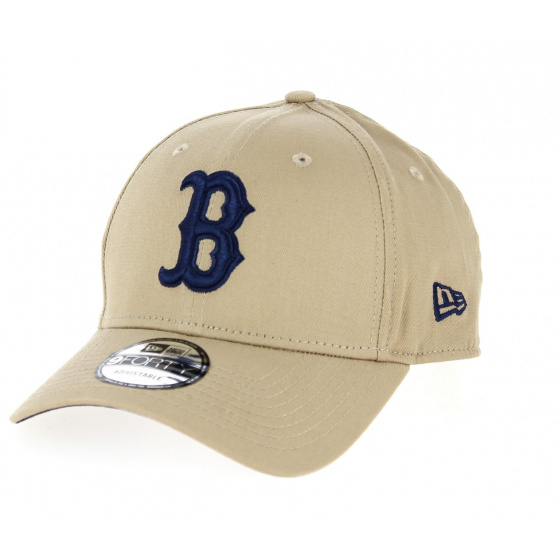 Baseball Cap Snapback Boston Red Sox Taupe New Era Reference 10535 Chapellerie Traclet