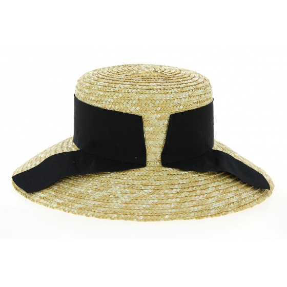 Chapeau Capeline Riviera Paille Naturelle- Betmar Chapeau Capeline Riviera Paille Naturelle- Betmar