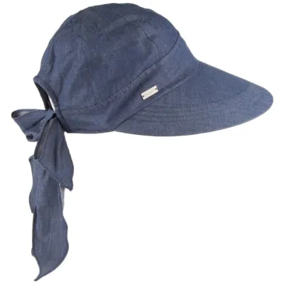 Face Framer Visor Cap Denim Cotton - Betmar Reference: 10551 | Traclet Hat Shop