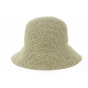 Natural & Desert Gossamer Straw Cloche Hat- Betmar