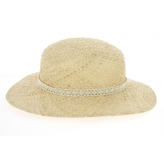 Natural Straw Boater / Traveler Hat Labasa - Traclet