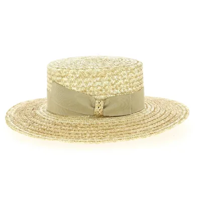 Chapeau Canotier Matador Paille Naturelle- Traclet Reference : 10558 | Chapellerie Traclet