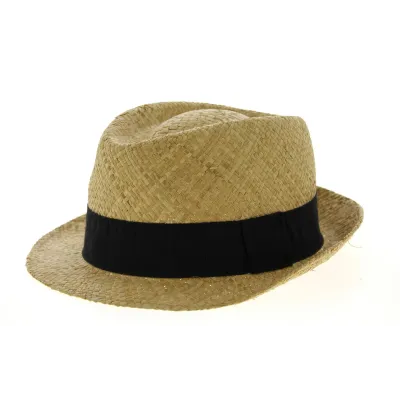 Modica Natural Straw Trilby Hat - Traclet  Reference: 10577 | Traclet Hat Shop
