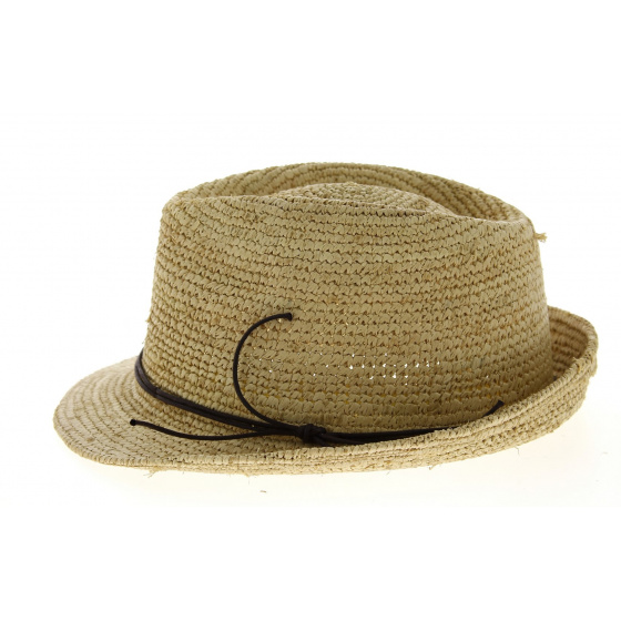 Chapeau Trilby Enna Paille Raphia Naturel- Traclet