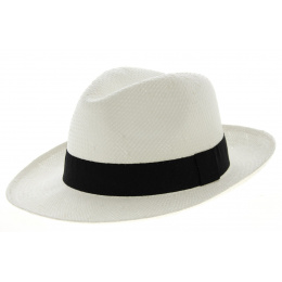 Fedora Gela Straw Hat White-Traclet