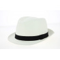 Trilby Scapello Straw Hat White Paper- Tracletlet