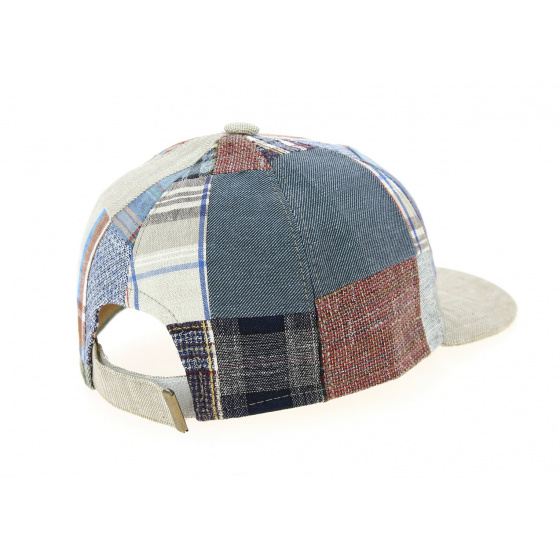 San Marin Patchwork Linen Baseball Cap - Traclet San Marin Patchwork Linen Baseball Cap - Traclet
