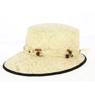 Natural Sylvie Straw Cap - Traclet Reference: 1403 | Traclet Hat Shop