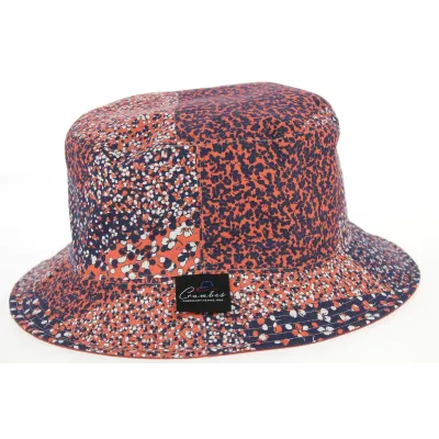 Blandine Reversible Cotton Bucket Hat Pink - Crambes Reference: 10593 | Traclet Hatters
