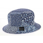Blandine Reversible Cotton Bucket Hat Blue - Crambes