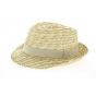 Pachuca Natural Straw Trilby Hat - Traclet