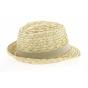 Pachuca Natural Straw Trilby Hat - Traclet
