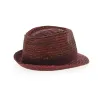 Chapeau Trilby Pachuca Paille Naturelle Bordeaux- Traclet Reference : 2663 | Chapellerie Traclet