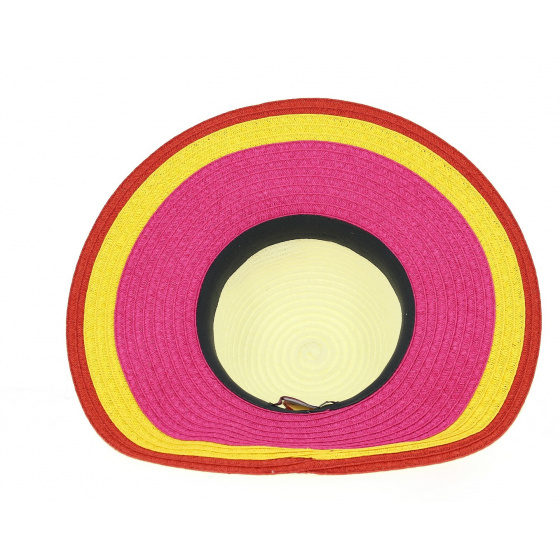 St Tropez Natural Paper Straw Sun Hat - Betmar St Tropez Natural Paper Straw Sun Hat - Betmar
