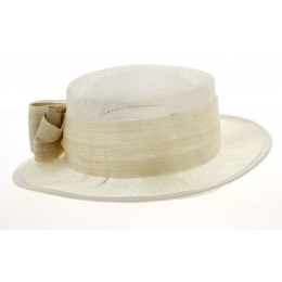 Gaby Ecru Ceremonial Hat - Traclet