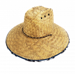 Traveller Hat Palmeras Wide Straw Brim Traclet Hat
