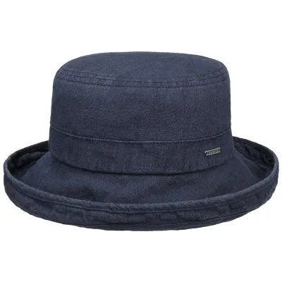 Chapeau Femme Ramie Bleu Marine- Stetson  Reference : 10616 | Chapellerie Traclet
