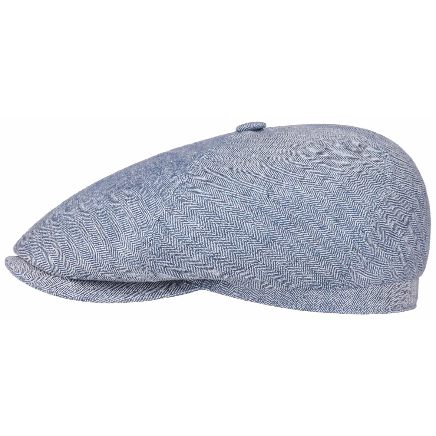 Casquette Brooklin Queens Lin Bleu Clair- Stetson Reference : 10620 | Chapellerie Traclet