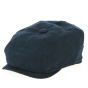 8-rib Desgrange Cap Navy Blue Linen- Crambes