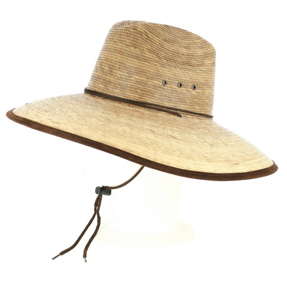 Traveller Twilight Wide Brim Natural Straw Hat - BullHide