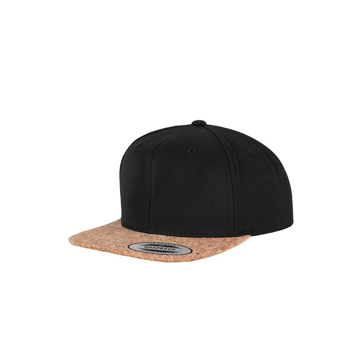 Reference Cap 10631 Black | Traclet Chapellerie : Cork Snapback Traclet -